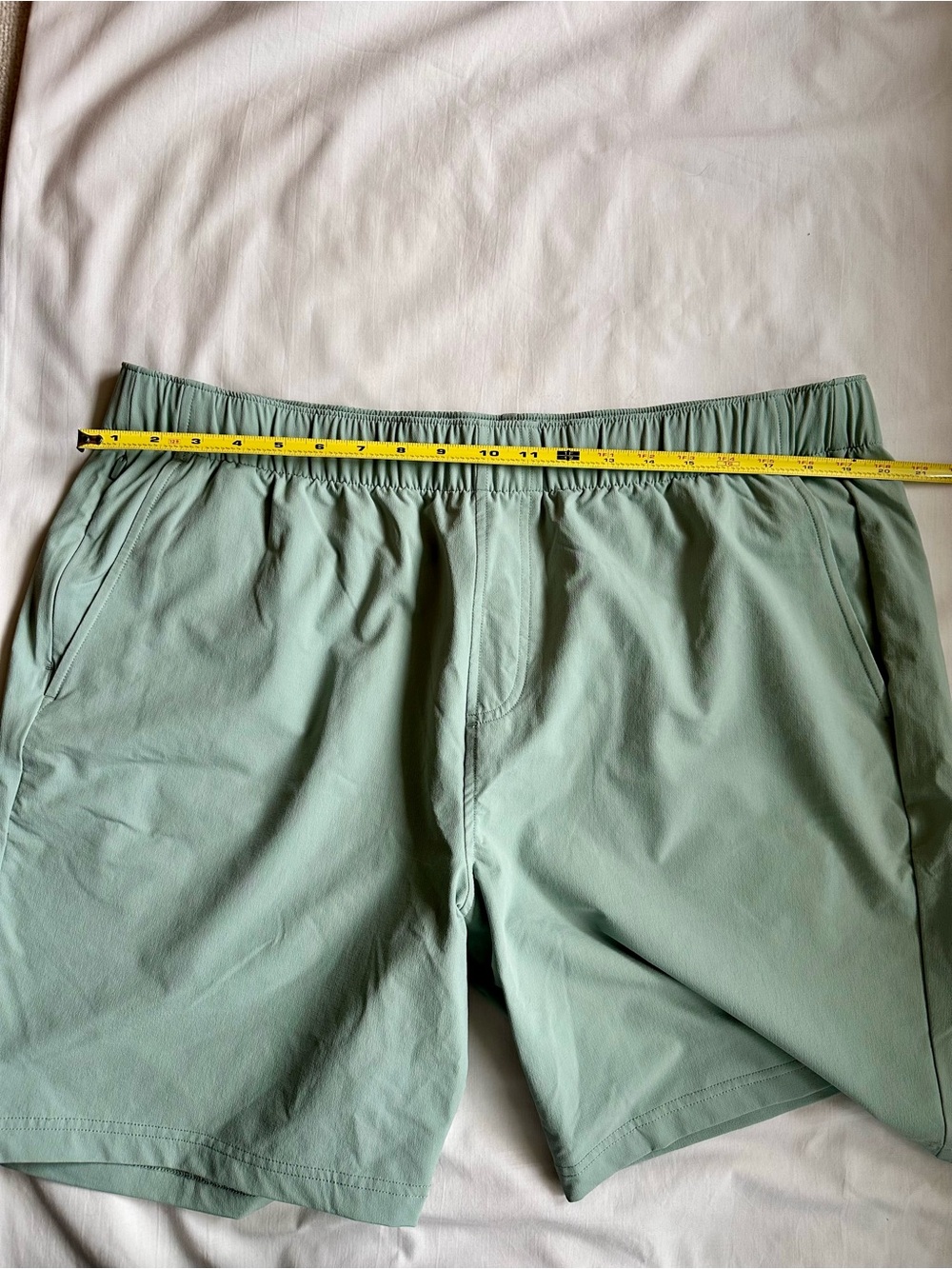 Rhoback Sage Seafoam Green Athletic Shorts with Back Pocket Tie Waist Sz 3XL - Picture 10 of 11